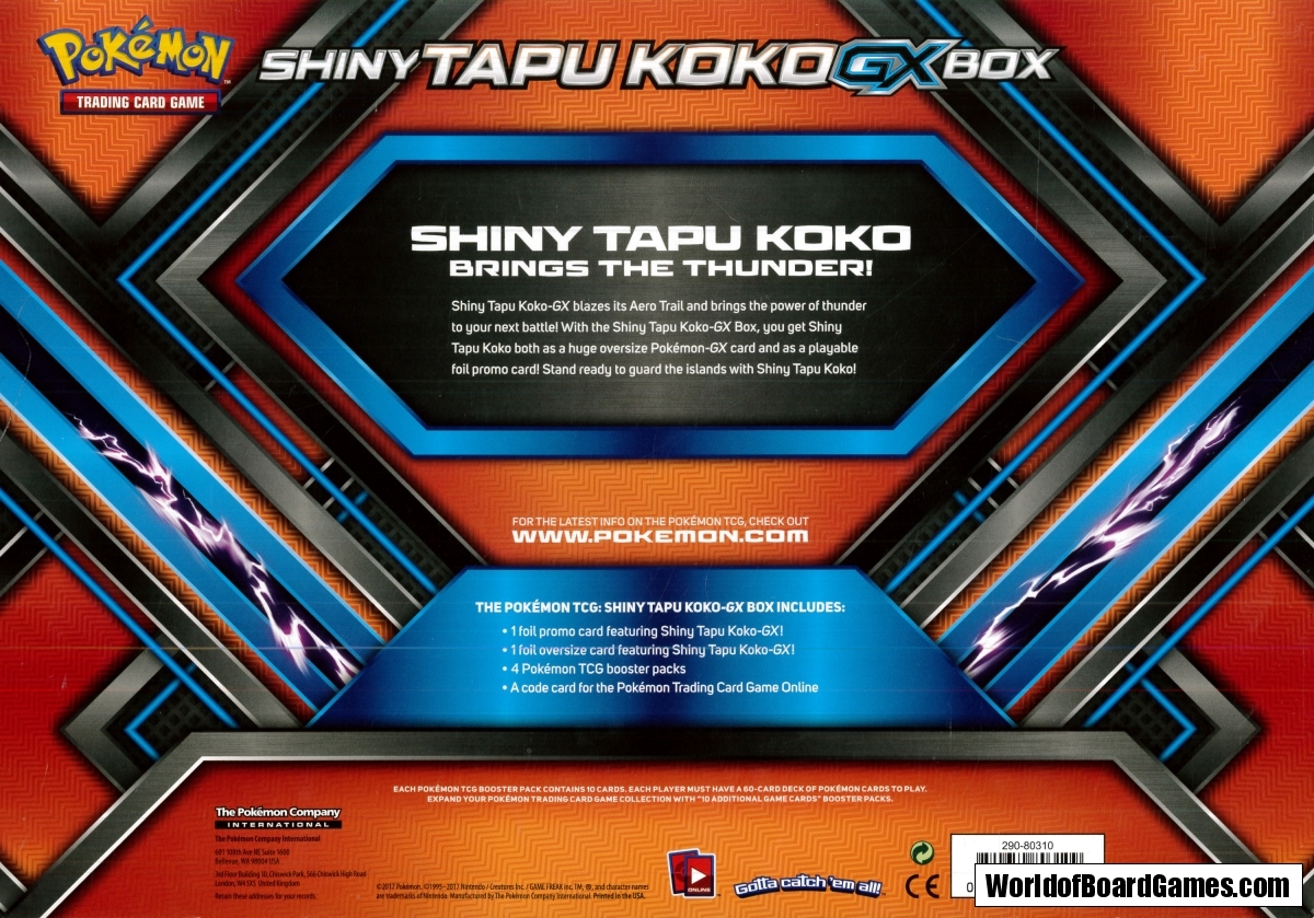 Pokemon Shiny Tapu Koko GX Box Retail Edition Retail Card Game - The Game  Steward