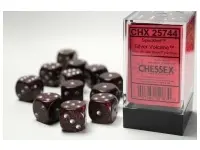 Speckled: Silver Volcano - d6, 12 st (16 mm, prickar)