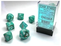 Marble: Oxi-Copper/White - Dice set