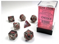 Translucent - Smoke/Red - Dice Set