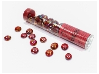 Chessex: Glass Gaming Stones - Iridized Crystal Red (40 st)