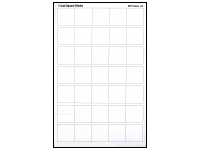 Blank Counter Sheet 1 Inch