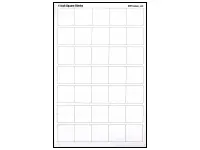 Blank Counter Sheet 1 Inch