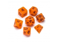 Greifenfels: Flourescent Series - Orange/Black - Dice Set