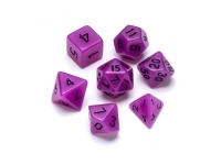 Greifenfels: Flourescent Series - Purple/Black - Dice Set