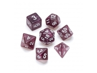 Greifenfels: Glitter Series - Purple/White - Dice Set