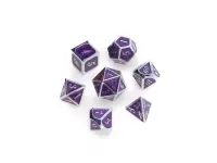 Greifenfels: Silver Series - Purple/Silver - Dice Set