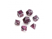 Greifenfels: Silver Series - Pink/Silver - Dice Set