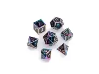 Greifenfels: Rainbow Series - Black/Rainbow - Dice Set