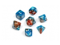 Greifenfels: Marble Series - Blue,Brown/White - Dice Set