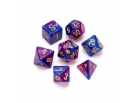 Greifenfels: Marble Series - Blue,Purple/Gold - Dice Set