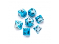 Greifenfels: Marble Series - Blue,White/Black - Dice Set