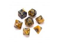 Greifenfels: Marble Series - Gold,Black/Gold - Dice Set