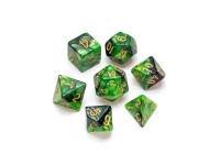 Greifenfels: Marble Series - Green,Black/Gold - Dice Set
