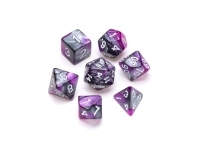 Greifenfels: Marble Series - Purple,Grey/White - Dice Set