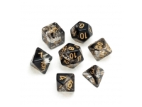 Greifenfels: Nebula Series - Black/Gold - Dice Set