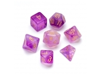 Greifenfels: Nebula Series - Purple/Gold - Dice Set