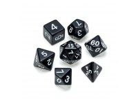 Greifenfels: Opaque Series - Black/White - Dice Set