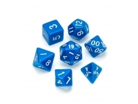 Greifenfels: Opaque Series - Blue/White - Dice Set