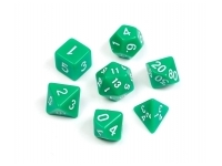 Greifenfels: Opaque Series - Green/White - Dice Set