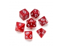Greifenfels: Opaque Series - Red/White - Dice Set