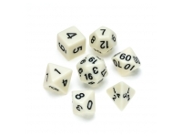 Greifenfels: Opaque Series - White/Black - Dice Set