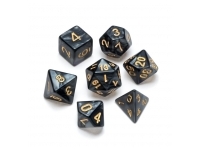 Greifenfels: Pearl Series - Black/Gold - Dice Set