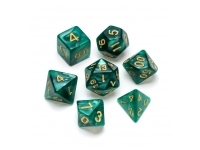 Greifenfels: Pearl Series - Dark Green/Gold - Dice Set