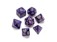 Greifenfels: Pearl Series - Purple/Gold - Dice Set