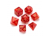 Greifenfels: Pearl Series - Red/Gold - Dice Set