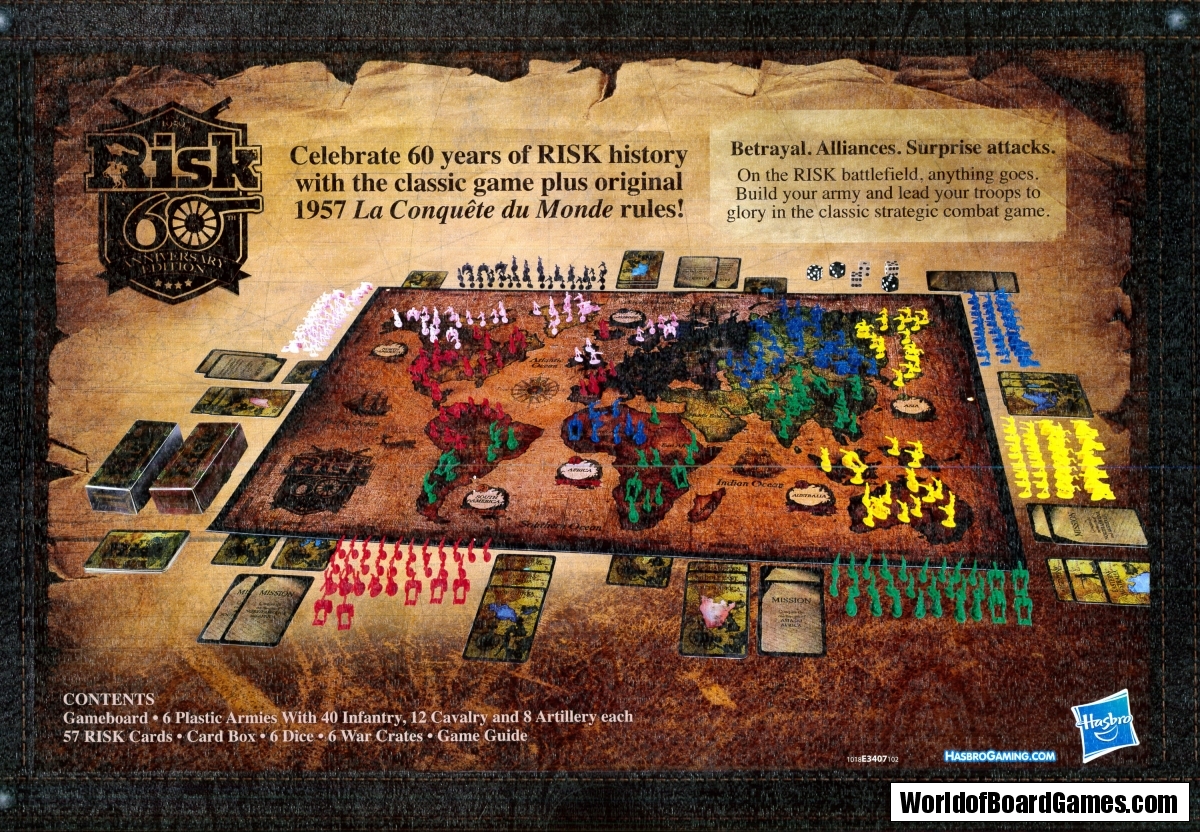 Risk 60th Anniversary Edition - WorldofBoardGames.com