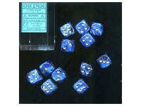 Vortex - Blue/Gold - d6, 12 st (16 mm, prickar)