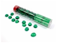 Chessex: Glass Gaming Stones - Crystal Dark Green (40 st)