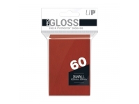 Ultra Pro: PRO-Gloss 60ct Small Deck Protector sleeves: Red (62 x 89 mm)