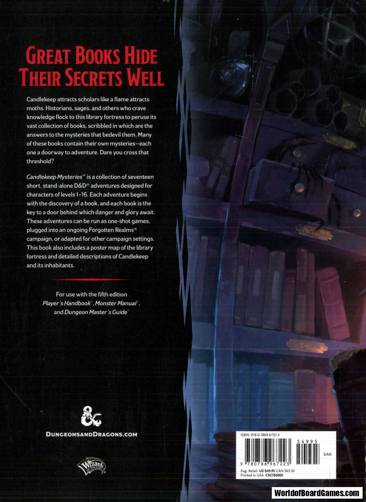 Dungeons & Dragons 5th Candlekeep Mysteries (Alt. Cover