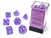 Borealis - Purple/White Luminary - Dice set