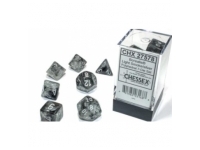 Borealis - Light Smoke/silver Luminary - Dice set