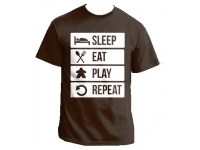 T-shirt: Mr. Meeple - To Do List (Brown) - Small