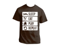 T-shirt: Mr. Meeple - To Do List (Brown) - X-Large