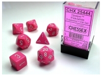 Opaque - Pink/White - Dice set