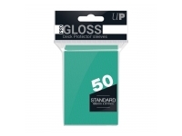 Ultra Pro: PRO-Gloss 50ct Standard Deck Protector sleeves: Aqua (66 x 91 mm)