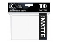 Ultra Pro: Eclipse Matte Standard Sleeves: Arctic White (66 x 91 mm) - 100 st