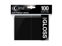 Ultra Pro: Eclipse Gloss Standard Sleeves: Jet Black (66 x 91 mm) - 100 st