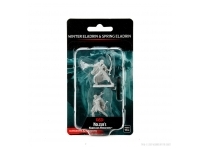 D&D Nolzur's Marvelous Miniatures: Female Winter Eladrin & Male Spring Eladrin (Unpainted)