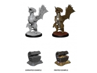 D&D Nolzur's Marvelous Miniatures: Bronze Dragon Wyrmling & Treasure (Unpainted)