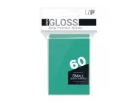 Ultra Pro: PRO-Gloss 60ct Small Deck Protector sleeves: Aqua (62 x 89 mm)