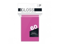 Ultra Pro: PRO-Gloss 60ct Small Deck Protector sleeves: Bright Pink (62 x 89 mm)