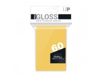 Ultra Pro: PRO-Gloss 60ct Small Deck Protector sleeves: Yellow (62 x 89 mm)