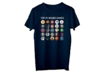 T-shirt: Mr. Meeple - Top 25 Board Games (Navy) - 4X-Large