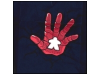 T-shirt: Mr. Meeple - Iron Man Hand Meeple (Navy) - 3X-Large
